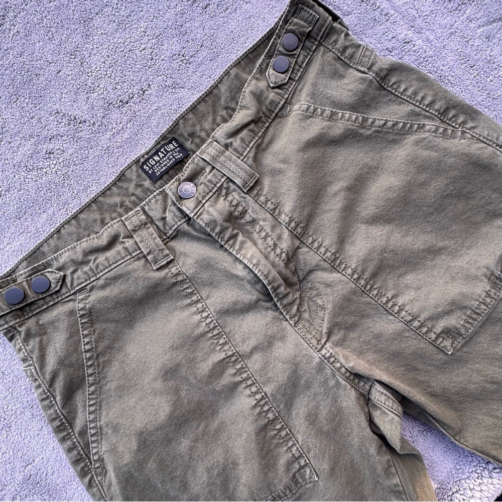 Signature by Levi Strauss Olive Green Camo Joggers Sample Only